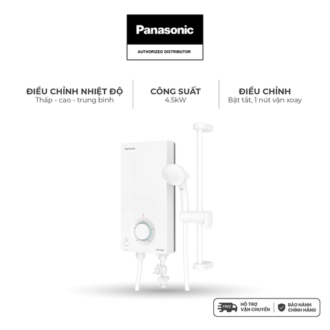 Máy nước nóng Panasonic DH-4RP1VW  (4500W, có bơm trợ lực) - KHÔNG GỒM PHÍ LẮP
