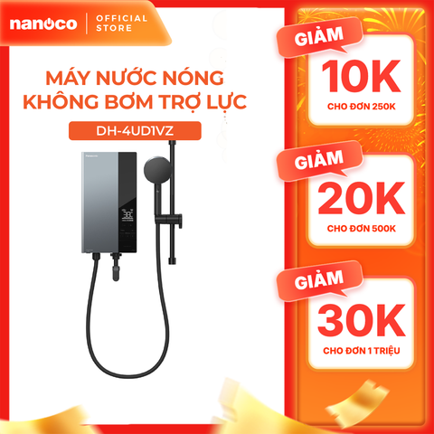Máy nước nóng Panasonic model DH-4UDP1VZ/ DH-4UD1VZ màu đen xanh (bơm và không bơm) - KO GỒM CP LẮP
