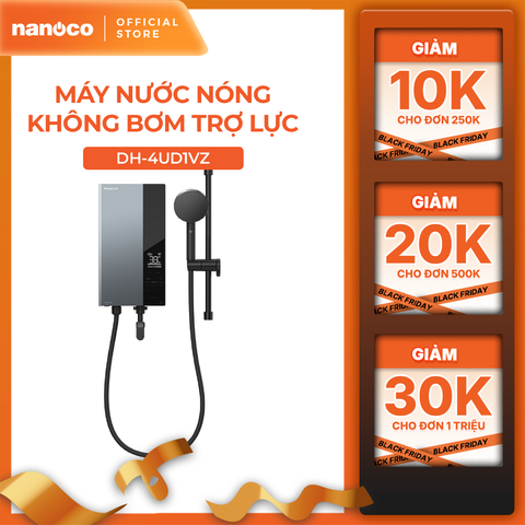Máy nước nóng Panasonic model DH-4UDP1VZ/ DH-4UD1VZ màu đen xanh (bơm và không bơm) - KO GỒM CP LẮP