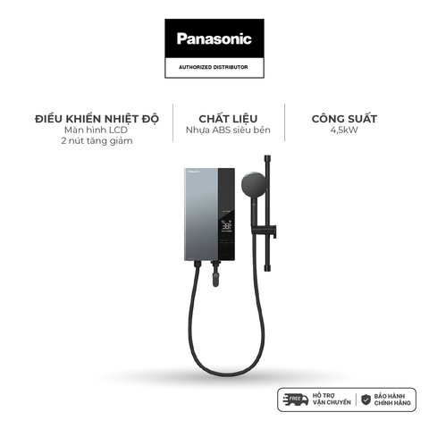 Máy nước nóng Panasonic model DH-4UDP1VZ/ DH-4UD1VZ màu đen xanh (bơm và không bơm) - KO GỒM CP LẮP