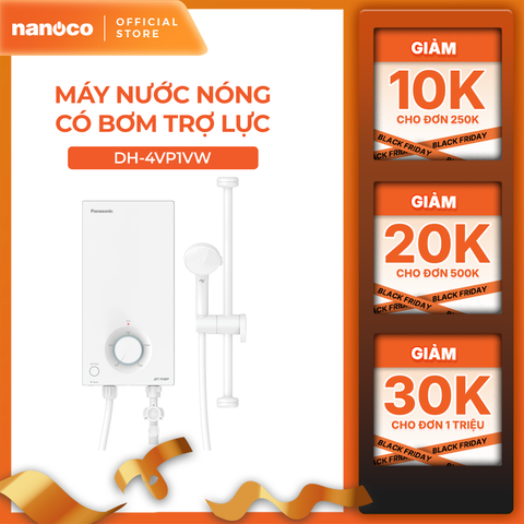 Máy nước nóng Panasonic model DH-4VP1VW/ DH-4VS1VW dòng V- Series (4500W, màu trắng) - KO GỒM CP LẮP