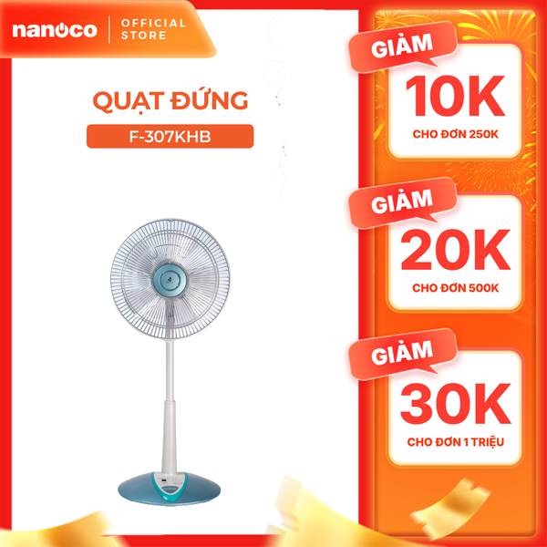 Quạt đứng Panasonic model F-307KHS/ F-307KHB 37W màu xanh, bạc