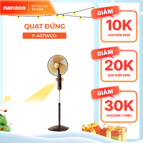 Quạt đứng Panasonic model F-407WGO (màu vàng kim - 3 chế độ gió  -  53.5W) - KHÔNG GỒM PHÍ LẮP