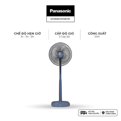 Quạt đứng Panasonic F-409KB/ F-409KBE remote màu xanh/ be