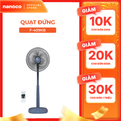 Quạt đứng Panasonic F-409KB/ F-409KBE remote màu xanh/ be
