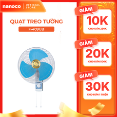 Quạt treo tường Panasonic model F-409U (màu xanh, vàng kim - 3 chế độ gió - 47.5W)- KO GỒM CP LẮP