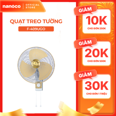 Quạt treo tường Panasonic model F-409U (màu xanh, vàng kim - 3 chế độ gió - 47.5W)- KO GỒM CP LẮP