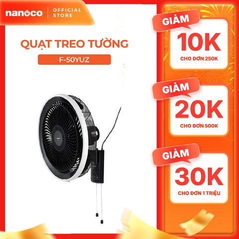 Quạt treo tường Panasonic F-50YUZ màu đen công suất 63W