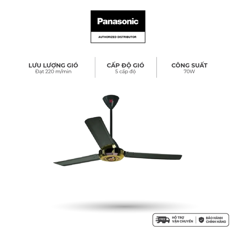 Quạt trần Panasonic model F-56NCL (màu đồng cổ điển - 5 chế độ gió - 70W) - KHÔNG GỒM PHÍ LẮP