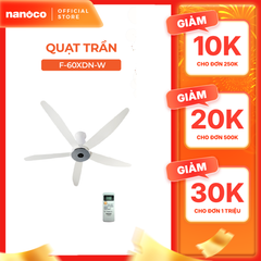 Quạt trần Panasonic model F-60XDN (màu trắng, màu đen - 9 chế độ gió - 37W) - KO GỒM PHÍ LẮP
