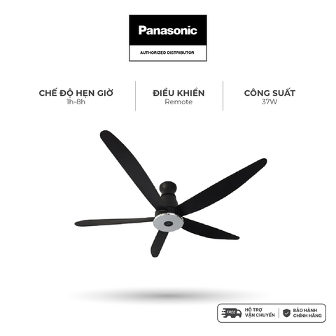 Quạt trần Panasonic model F-60XDN (màu trắng, màu đen - 9 chế độ gió - 37W) - KO GỒM PHÍ LẮP