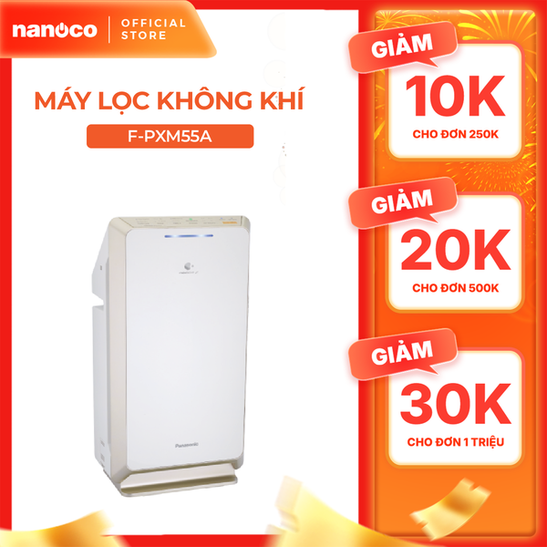 Máy lọc không khí Panasonic model F-PXM55A (công nghệ lọc Nanoe, cảm biến bụi/mùi/ánh sáng)
