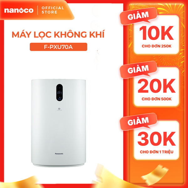 Máy lọc không khí Panasonic model F-PXU70A (công nghệ lọc Nanoe, cảm biến PM2.5/ mùi/ ánh sáng)