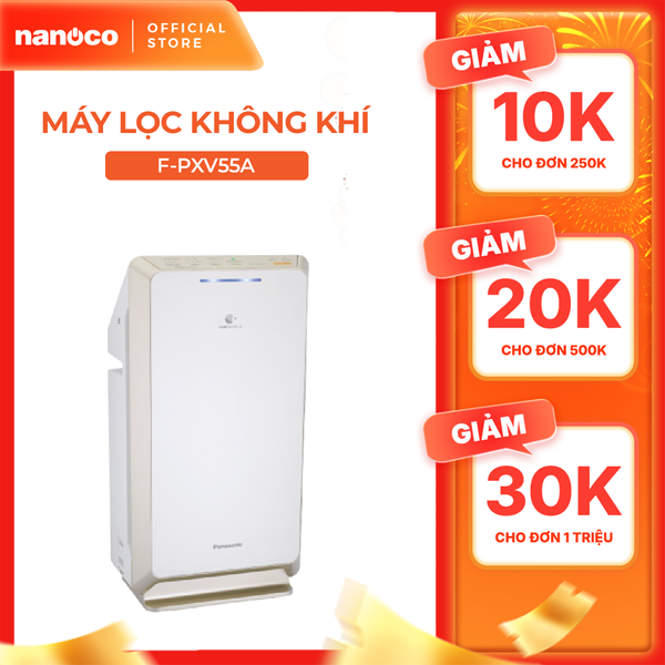 Máy lọc không khí Panasonic model F-PXV55A (công nghệ lọc Nanoe X, cảm biến bụi và mùi)