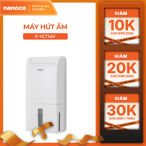 Máy hút ẩm Panasonic model F-YCT14V khả năng hút ẩm 14 lít mỗi ngày (màng lọc 4 trong 1)