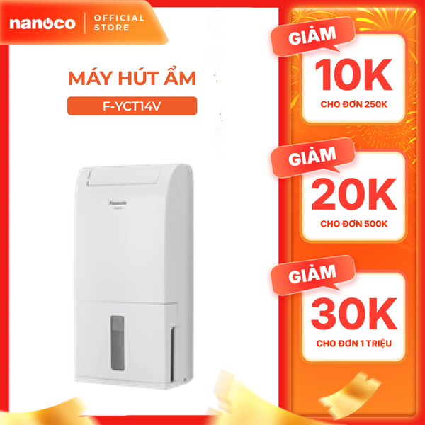 Máy hút ẩm Panasonic model F-YCT14V khả năng hút ẩm 14 lít mỗi ngày (màng lọc 4 trong 1)