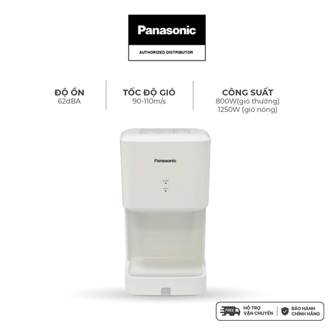 Máy sấy tay Panasonic FJ-T09A3 màu trắng, công suất 1020W - GIÁ KHÔNG BAO GỒM CHI PHÍ LẮP ĐẶT
