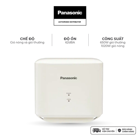 Máy sấy tay không khay nước Panasonic FJ-T09B3 màu trắng, công suất 650W-1020W - KHÔNG GỒM PHÍ LẮP