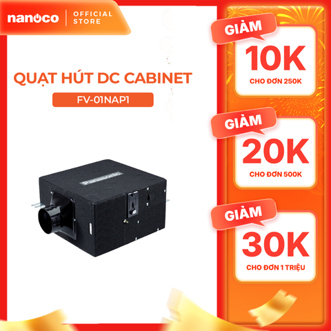 Quạt hút Panasonic dòng cấp gió Cabinet - Động cơ DC model FV-01NAP1 (3W - 10W) - KHÔNG GỒM CP LẮP