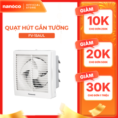 Quạt hút Panasonic dòng gắn tường 1 chiều - có màn che model FV-15AUL (12.5W) - KO GỒM PHÍ LẮP