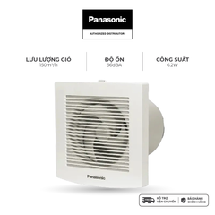 Quạt hút Panasonic dùng cho nhà tắm dòng EGS1 model FV-EGS1 ( 5.5W - 6.2W) - KHÔNG GỒM PHÍ LẮP