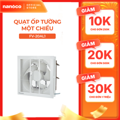 Quạt hút Panasonic dòng ốp tường một chiều - có lưới model FV-20AL1 (CS: 18W) -KO GỒM GIÁ LẮP