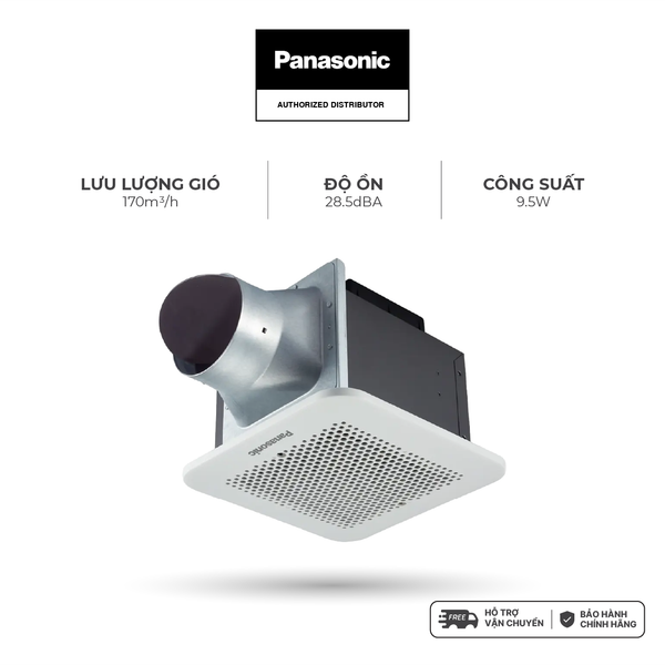 Quạt hút Panasonic dùng cho dòng âm trần dùng với ống dẫn model FV-24CD9 (13.5W) - KHÔNG GỒM CP LẮP