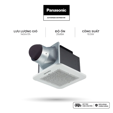 Quạt hút Panasonic dòng âm trần dùng với ống dẫn model FV-24CU9 (10.5W) - KHÔNG GỒM PHÍ LẮP