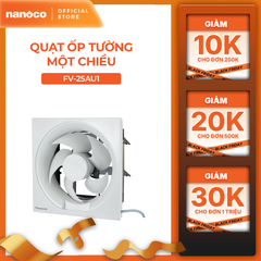 Quạt hút Panasonic dòng ốp tường một chiều - ko lưới model FV-25AU1 (CS: 25W) - KO GỒM PHÍ LẮP