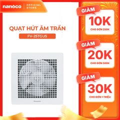 Quạt hút Panasonic dòng âm trần, không dùng ống dẫn model FV-25TGU5 (26.5W) - GIÁ KHÔNG GỒM CP LẮP