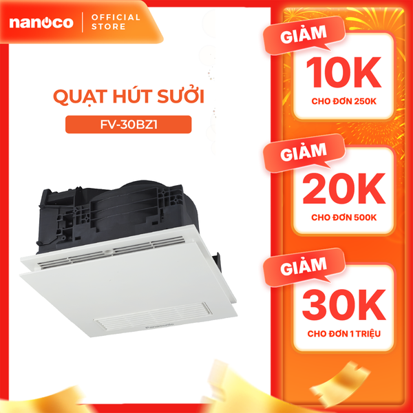 Quạt hút Panasonic dòng Thông gió - Sưởi ấm model FV-30BZ1 (23W-1380W) - KHÔNG GỒM CP LẮP