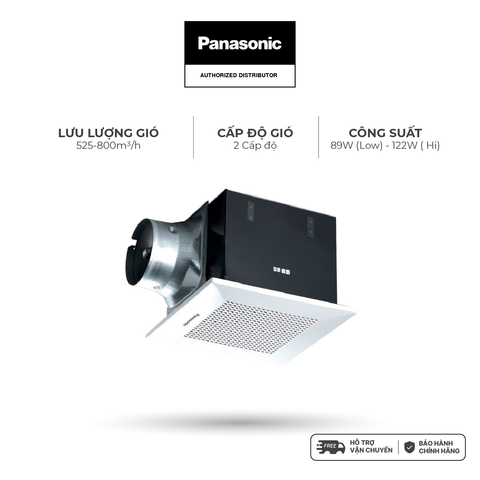 Quạt hút Panasonic dòng âm trần có ống dẫn model FV-CH/CD  (Công suất: 23W - 28W) - KHÔNG BAO GỒM LẮP ĐẶT