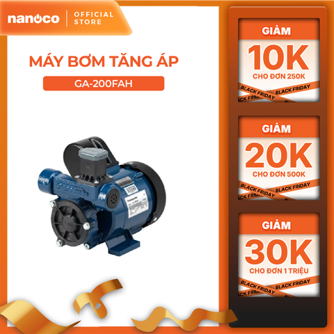 Máy bơm tăng áp điện tử nước nóng GA-200FAH  ( công suất 200W) -GIÁ CHƯA GỒM PHÍ LẮP ĐẶT