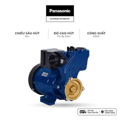 Máy bơm nước Panasonic dòng bơm đẩy cao model GP-129JXK (công suất 125W) - KHÔNG GỒM PHÍ LẮP