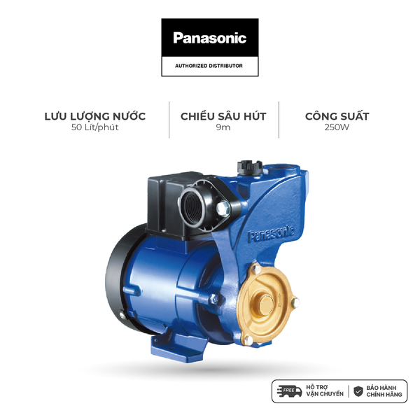Máy bơm nước Panasonic dòng bơm đẩy cao model GP-250JXK (công suất 250W) - KHÔNG BAO GỒM LẮP ĐẶT