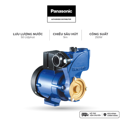 Máy bơm nước Panasonic dòng bơm đẩy cao model GP-250JXK (công suất 250W) - KHÔNG BAO GỒM LẮP ĐẶT