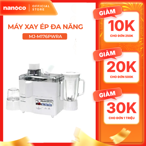 Máy xay ép đa năng Panasonic MJ-M176PWRA công suất 230W