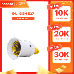 Đui đèn E27 Nanoco loại di động/ có dây/ 45 độ/ 90 độ