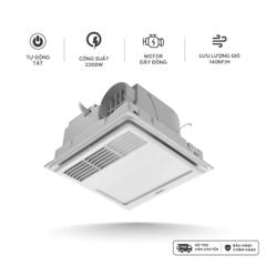 Quạt hút sưởi 5in1 có remote Nanoco model NBD0330