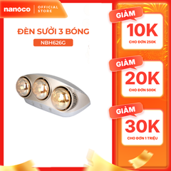 Đèn sưởi gắn tường 3 bóng 825W Nanoco model NBH641S/NBH650G/NBH626G