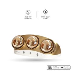 Đèn sưởi gắn tường 3 bóng 825W Nanoco model NBH641S/NBH650G/NBH626G