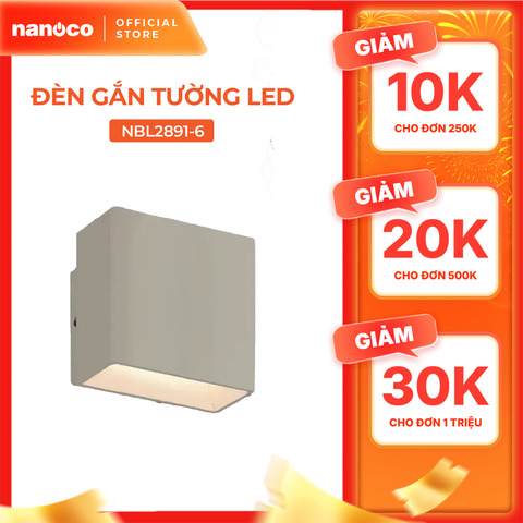 Đèn LED gắn tường 7W Outdoor Nanoco IP54 model NBL2891