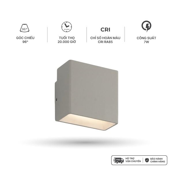 Đèn LED gắn tường 7W Outdoor Nanoco IP54 model NBL2891