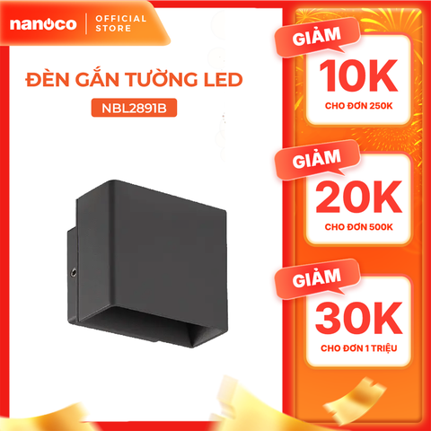 Đèn LED gắn tường 7W Outdoor Nanoco IP54 model NBL2891
