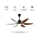 Quạt trần 6 cánh Nanoco model NCF5462 - Công suất 69W, Động cơ DC, có remote LED