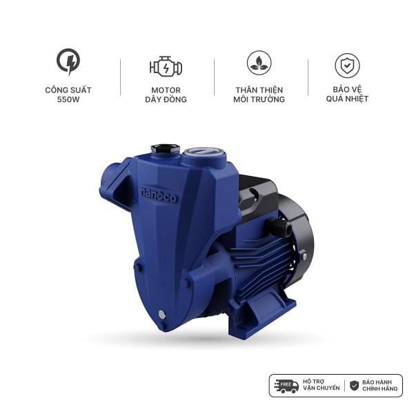 Máy bơm nước đẩy cao Nanoco model NCLP550/NCLP750 (công suất 550W và 750W)