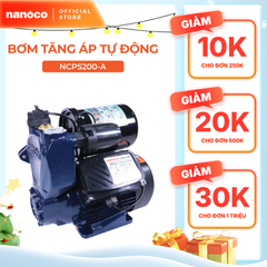 Máy bơm nước nóng tăng áp điện tử Nanoco model NCPS128-A/ 200-A/ 300-A/ 400-A (Công suất 128W, 200W,300W, 400W) - KHÔNG BAO GỒM LẮP ĐẶT