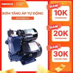Máy bơm nước nóng tăng áp điện tử Nanoco model NCPS128-A/ 200-A/ 300-A/ 400-A (Công suất 128W, 200W,300W, 400W) - KHÔNG BAO GỒM LẮP ĐẶT