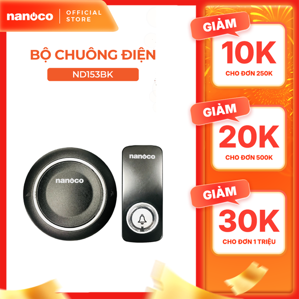 Chuông điện không dây Nanoco model ND153 (không dây không pin)