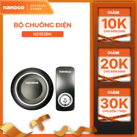 Chuông điện không dây Nanoco model ND153 (không dây không pin)